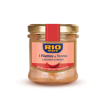 Filettini di Tonno all’Olio di Oliva con Peperoncino